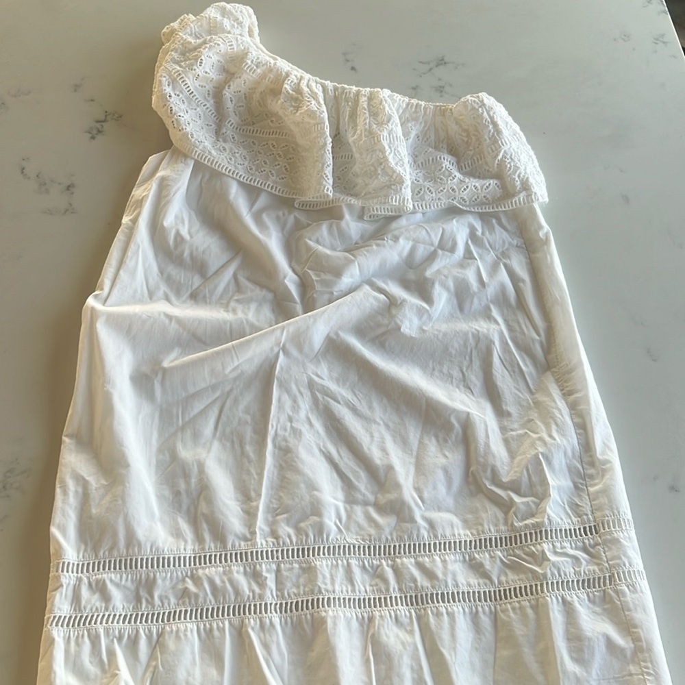 Abercrombie One Shoulder Eyelet Dress